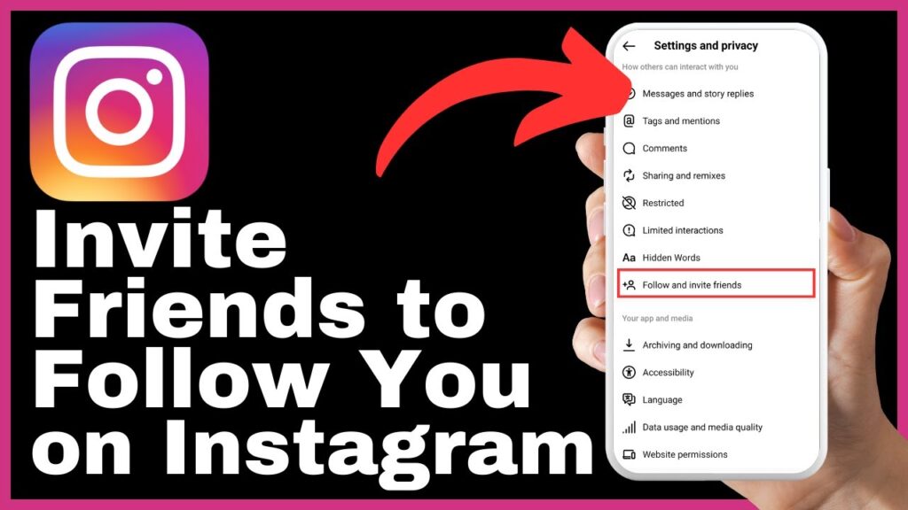 How To Invite Friends To Follow You On Instagram