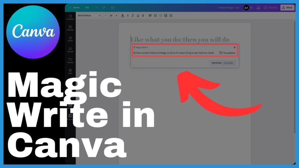 How To Use Magic Write In Canva