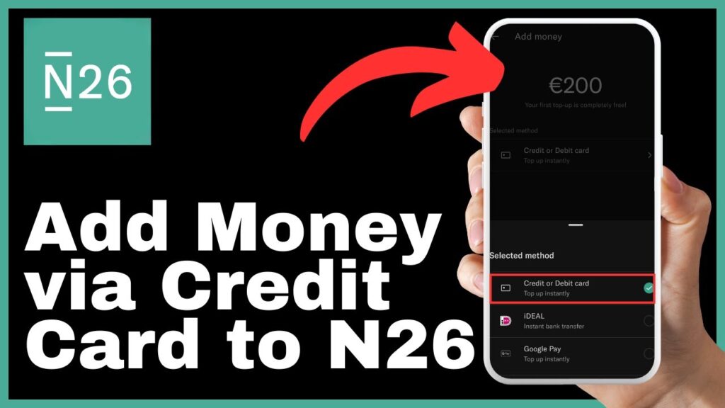 How to Add Money to N26 Account via Credit or Debit Card