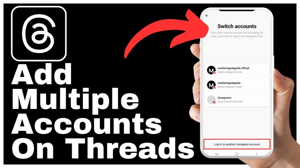 How To Add Multiple Accounts On Threads