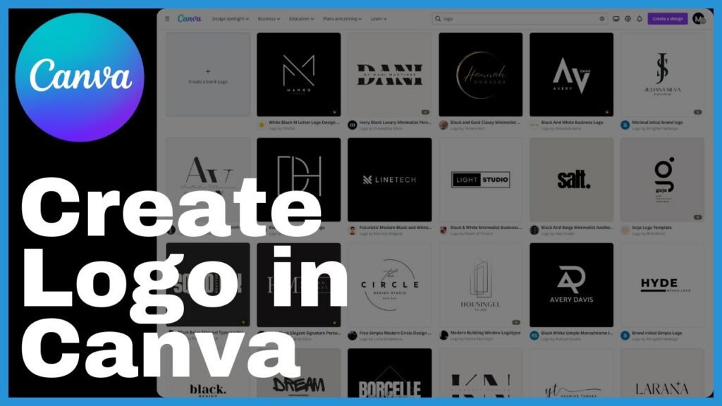 How To Create a Logo In Canva