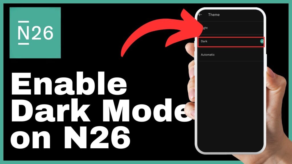 How to Enable Dark Mode on N26 Mobile App