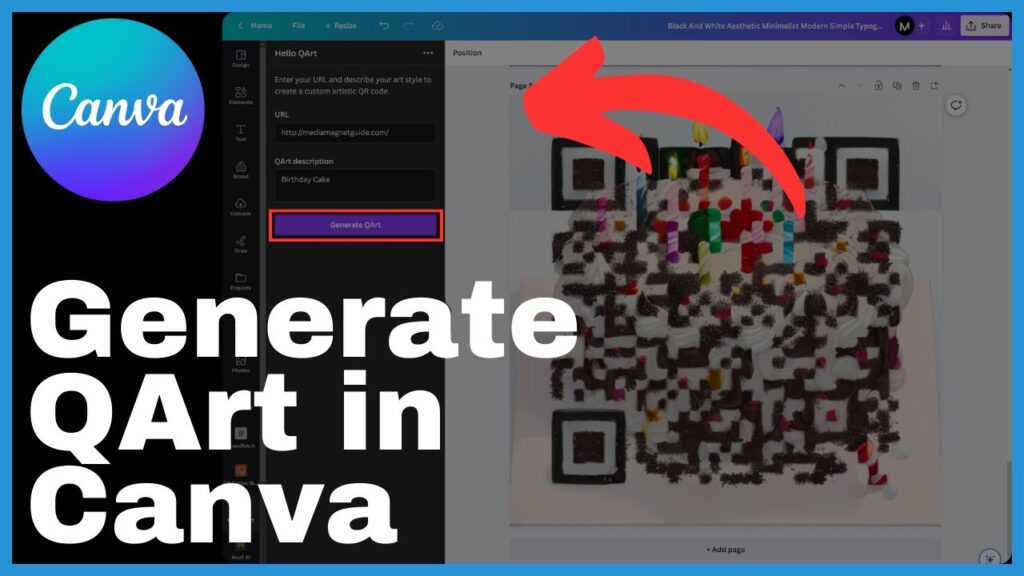 How To Generate QArt In Canva