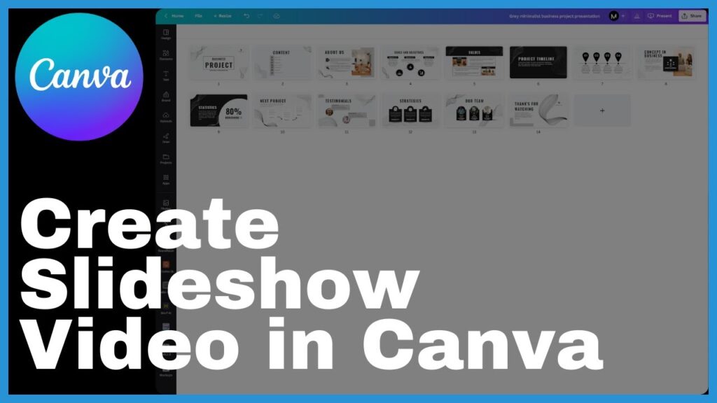 How To Make Slideshow Video In Canva