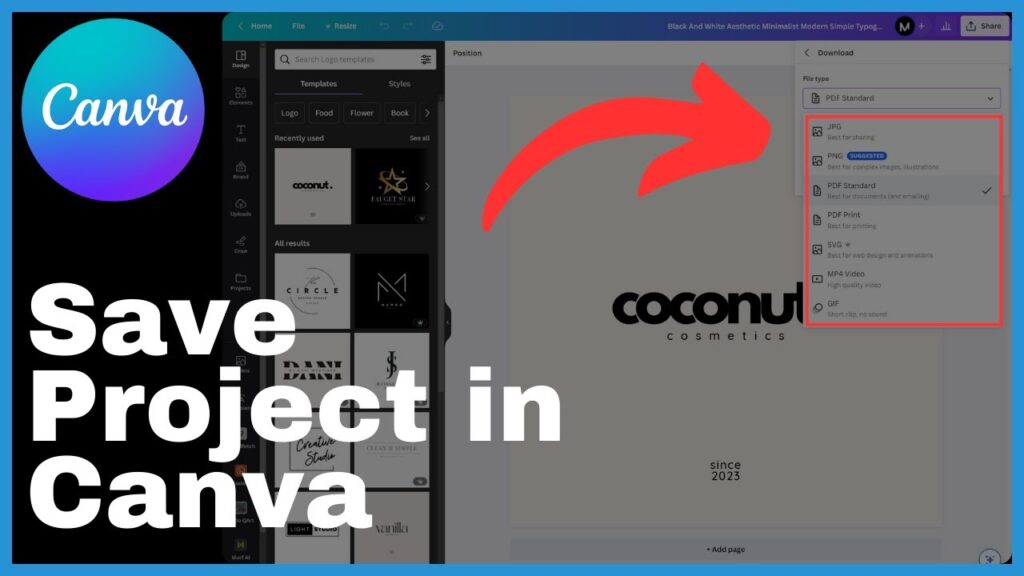 How To Save Project In Canva