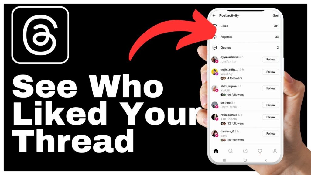 How To See Who Liked Your Thread On Threads App