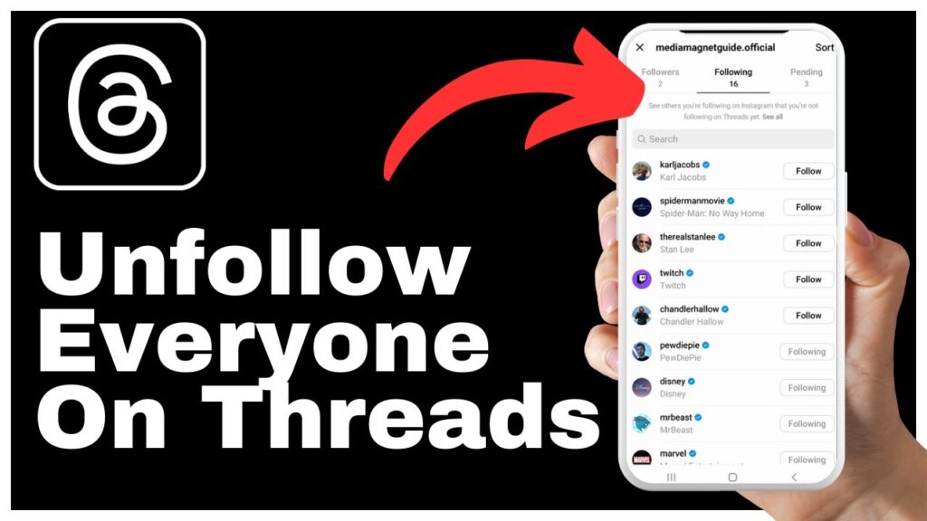 How To Unfollow Everyone On Threads App