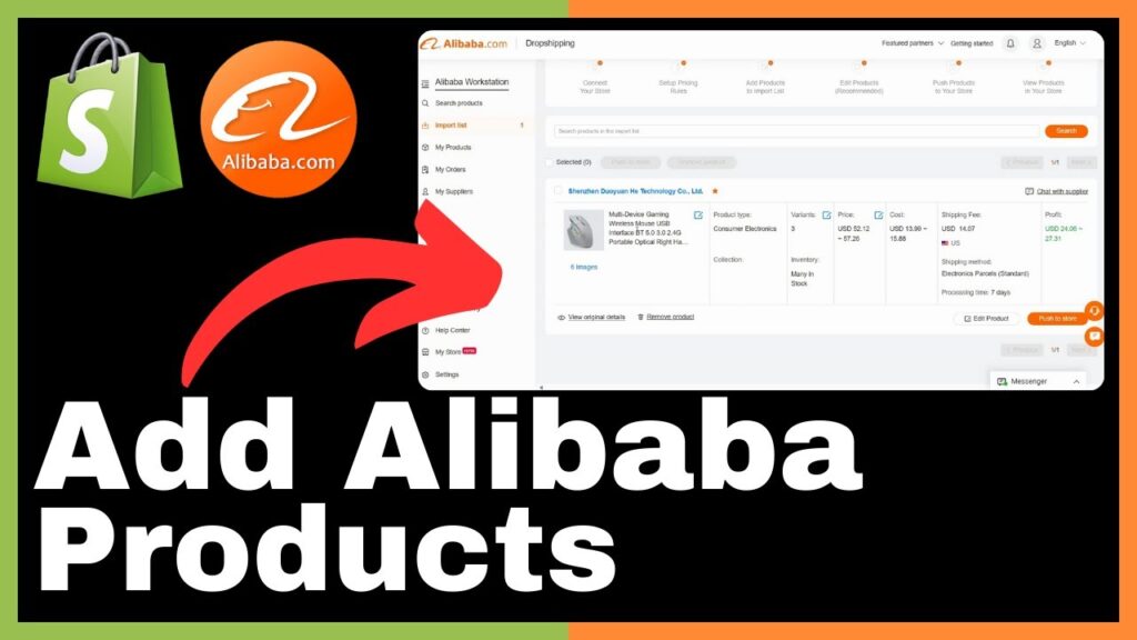 How to Add Alibaba Products to Shopify