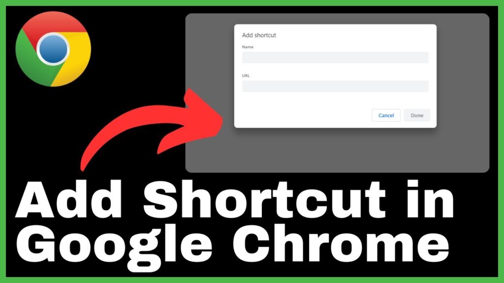 How to Add Shortcut in Google Chrome