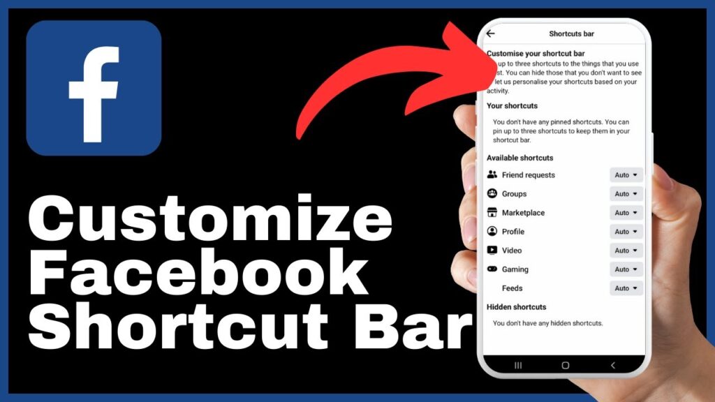 How to Customize Facebook Shortcut Bar