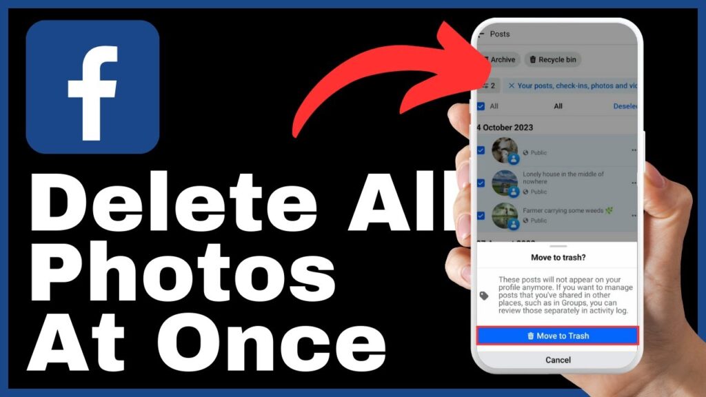 How to Delete All Photos On Facebook At Once