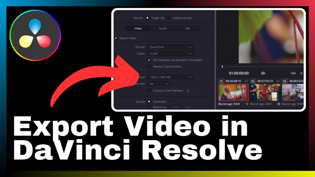 How to Export Video in DaVinci Resolve