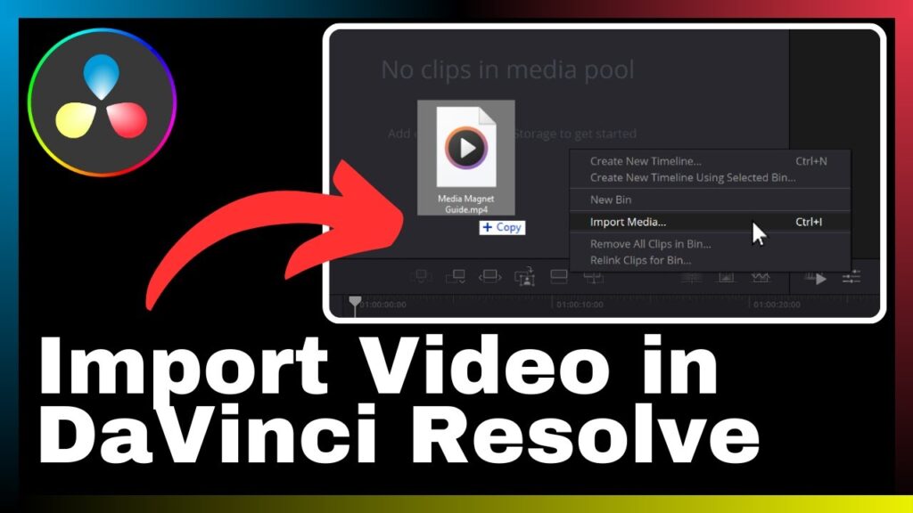 How to Import Video in DaVinci Resolve