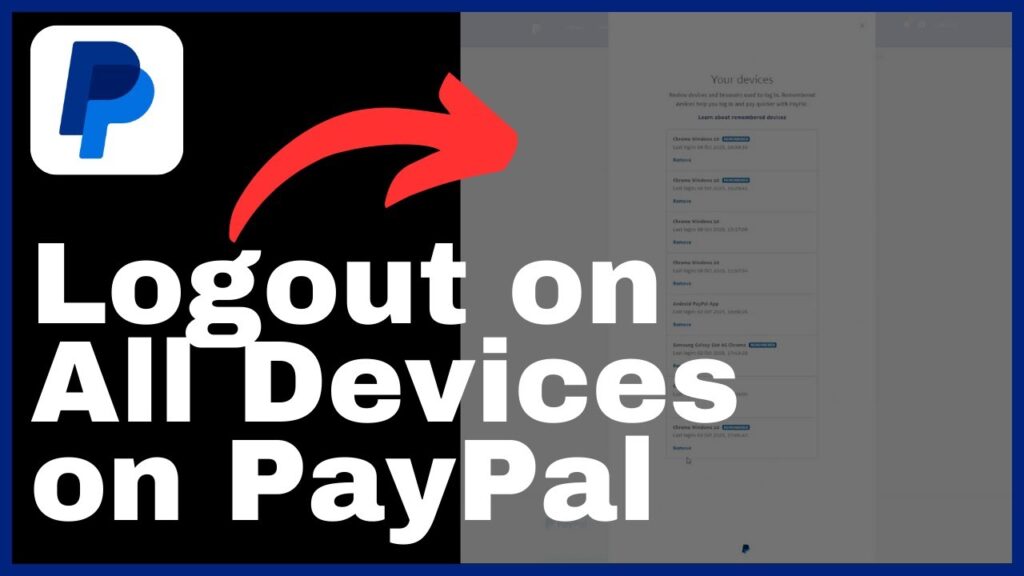 How to Log Out All Devices on PayPal