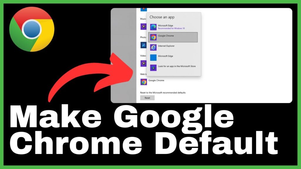 How To Make Google Chrome Your Default Browser