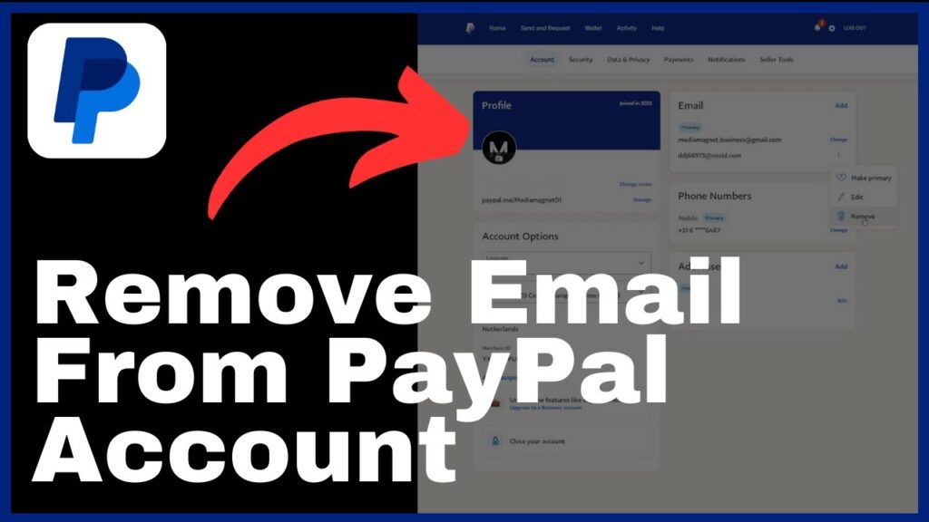 How to Remove Email From Your PayPal Account