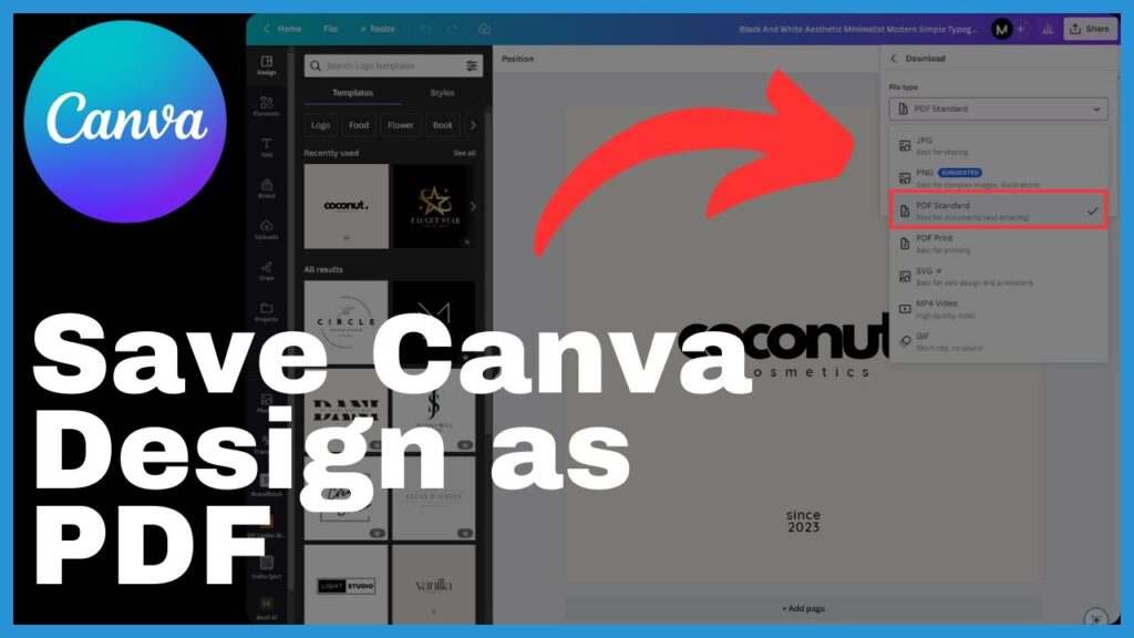 How To Save Canva Design As PDF