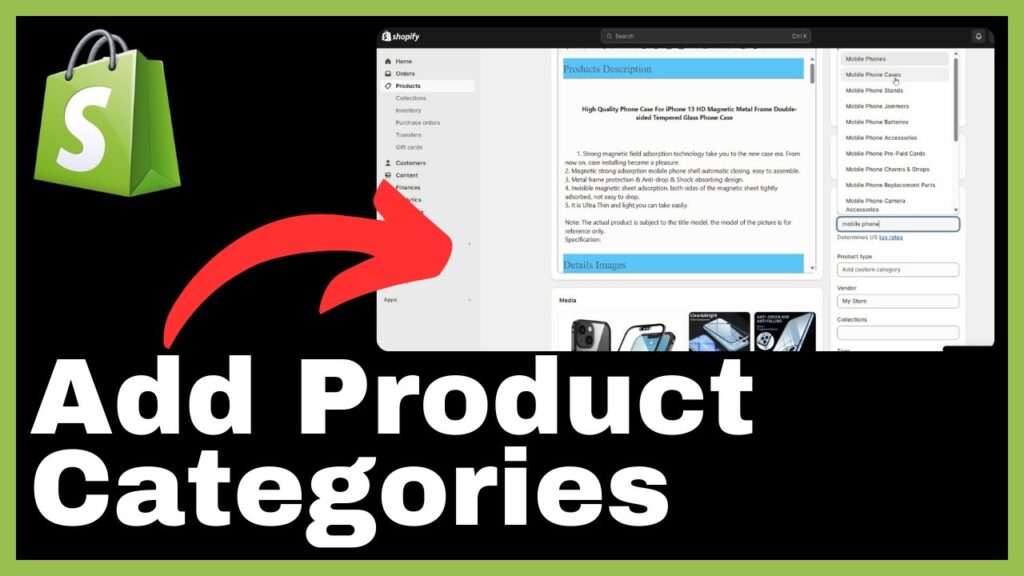 How to Add Product Categories in Shopify