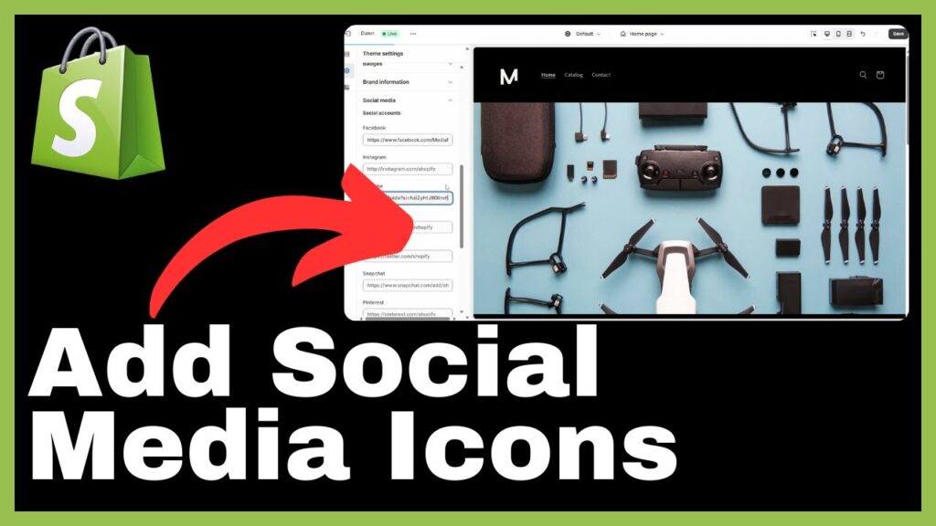 How to Add Social Media Icons on Shopify