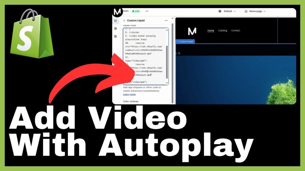 How to Add Video With Autoplay on Shopify